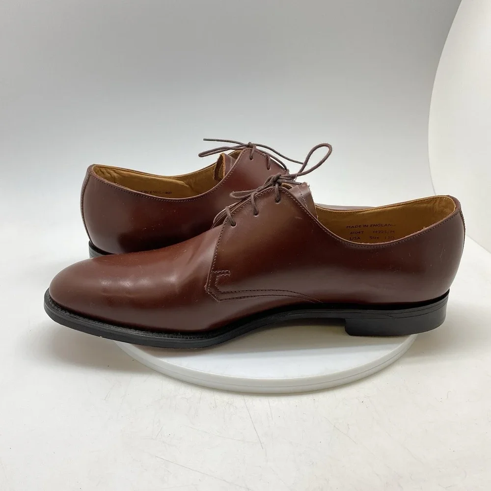 William Chatsworth Oxford Dress Shoes Mens 13 D Brown Leather England Preppy